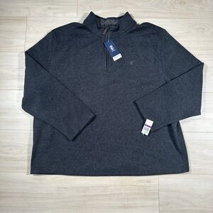 Izod Size 2XB NEW W/Tag ($80) Advantage Performance Quarter-Zip Pullover / Black